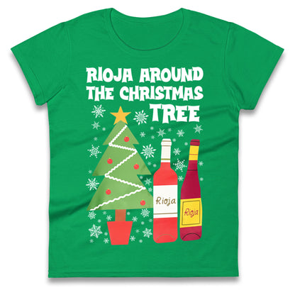 Rioja Wine Christmas Ladies T Shirt