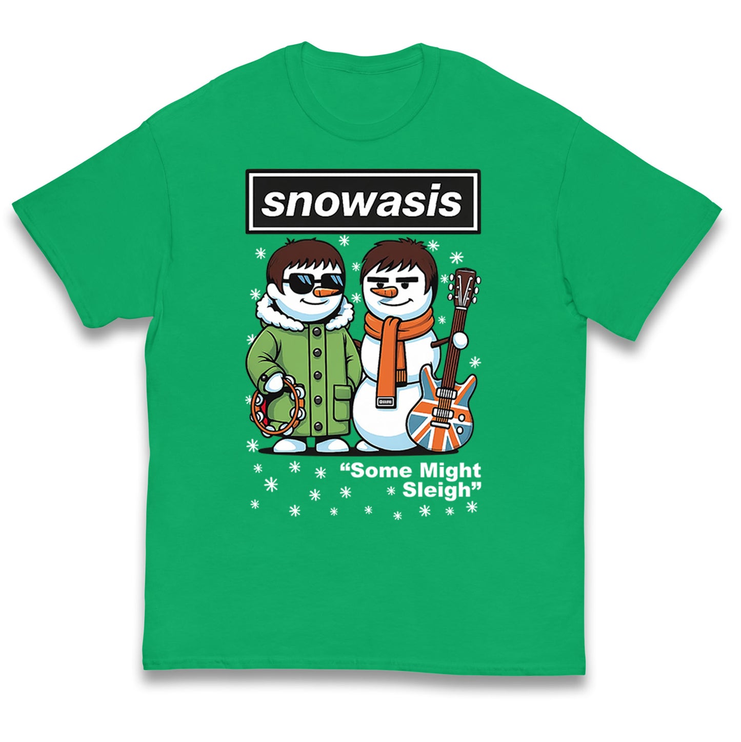 Snowasis Might Sleigh Xmas Music Band  Kids T Shirt