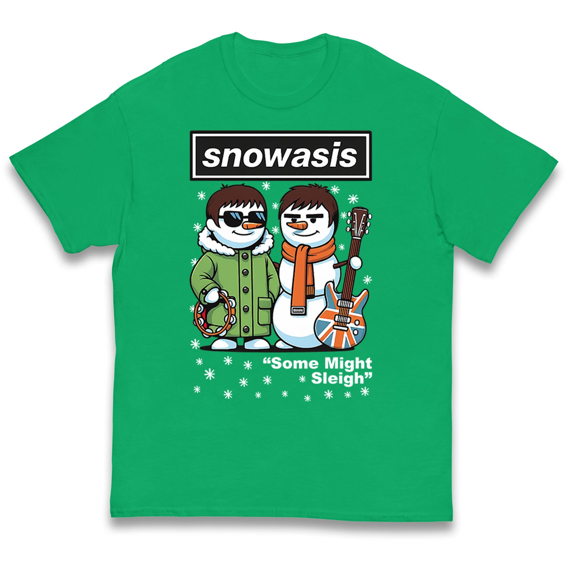 Snowasis Might Sleigh Xmas Music Band  Kids T Shirt
