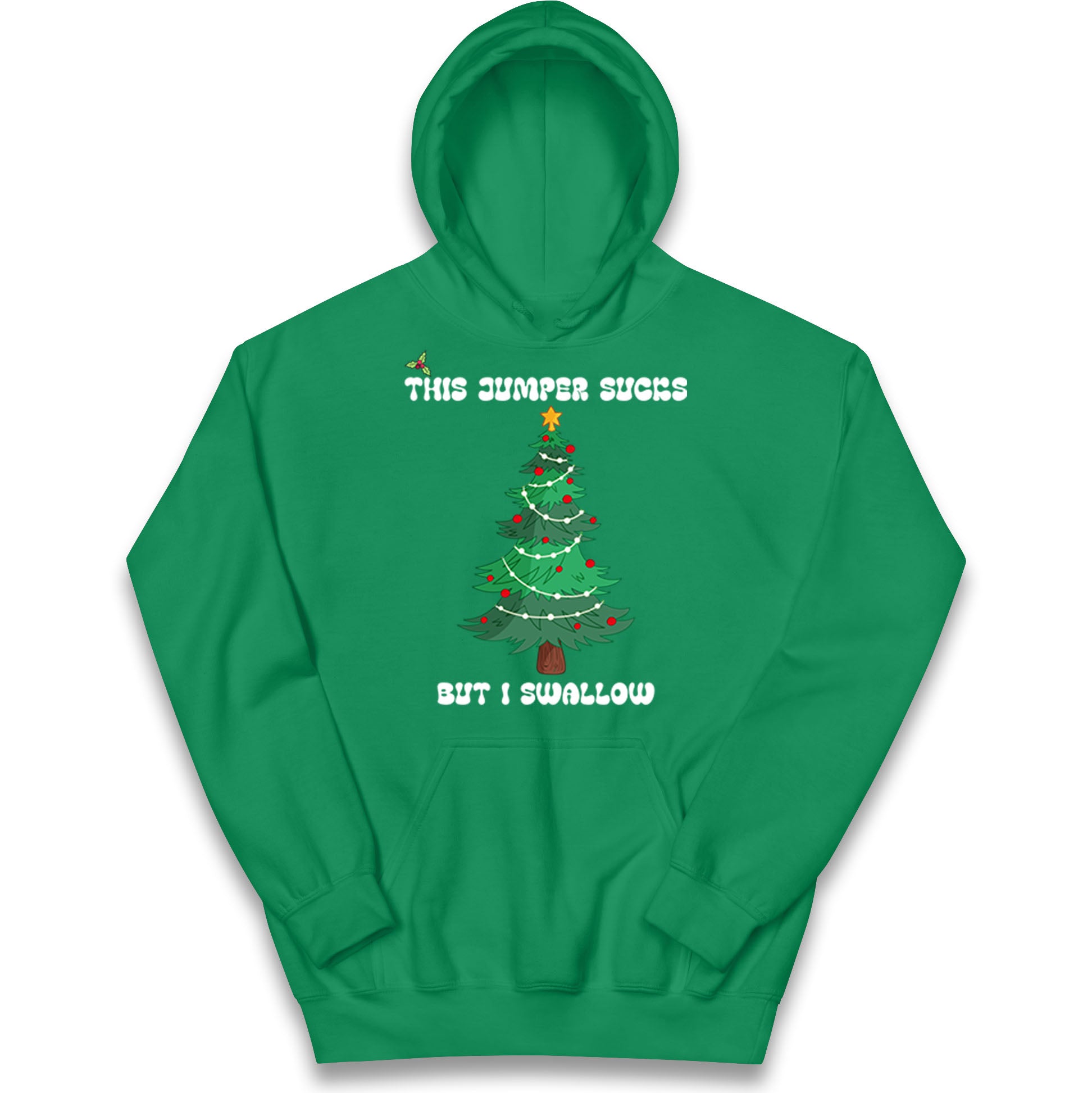 I swallow Christmas Kids Hoodie