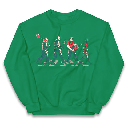 Horror Characters Friends Spoof Halloween Kids Jumper
