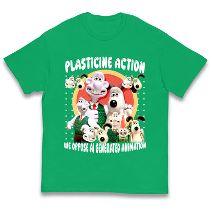 Plasticine Action Figure Kids T Shirt