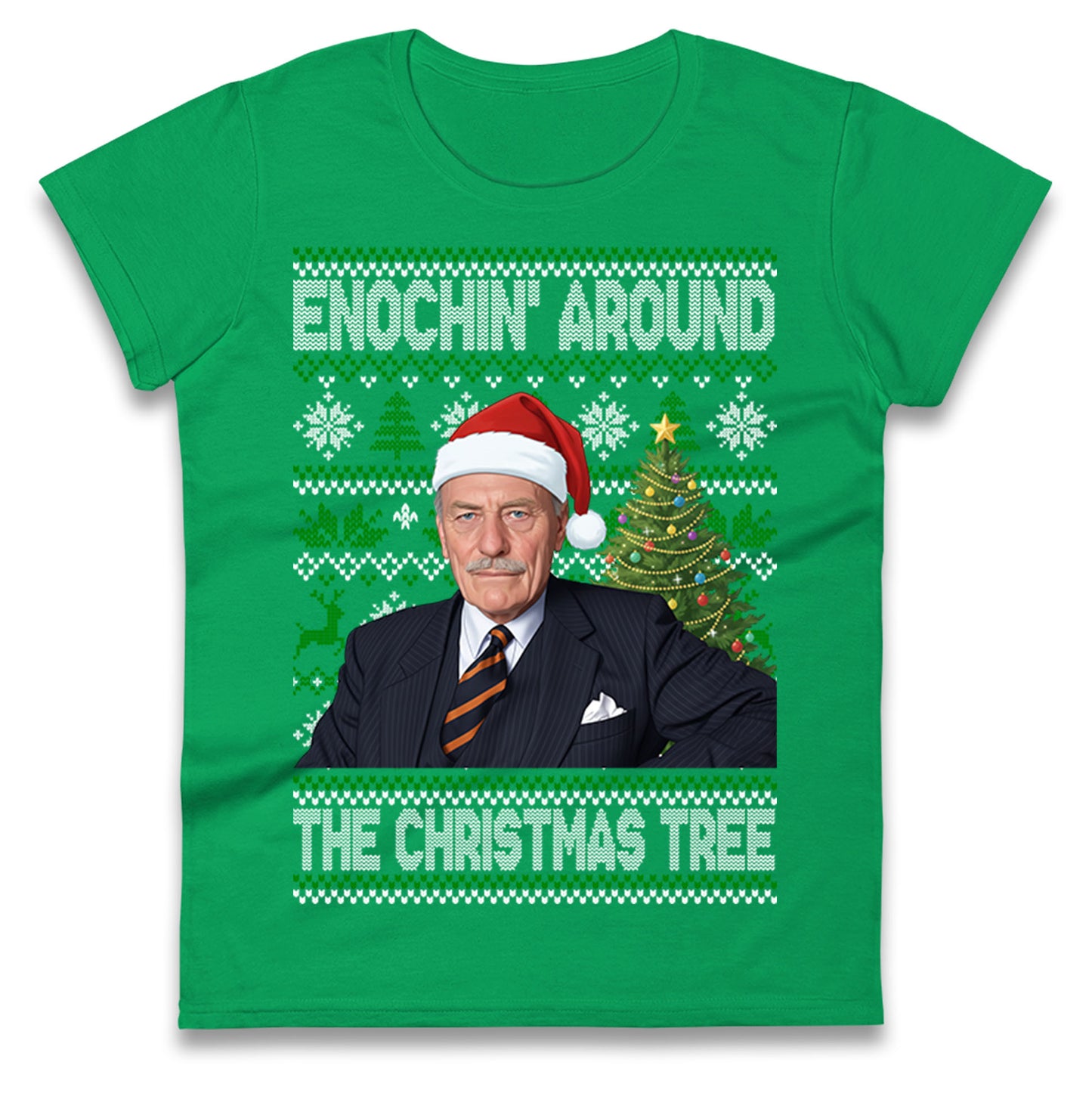 Enoch Powell Enochin Around the Christmas Tree Christmas Ladies Shirt