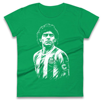 Maradona Argentina Ladies T Shirt