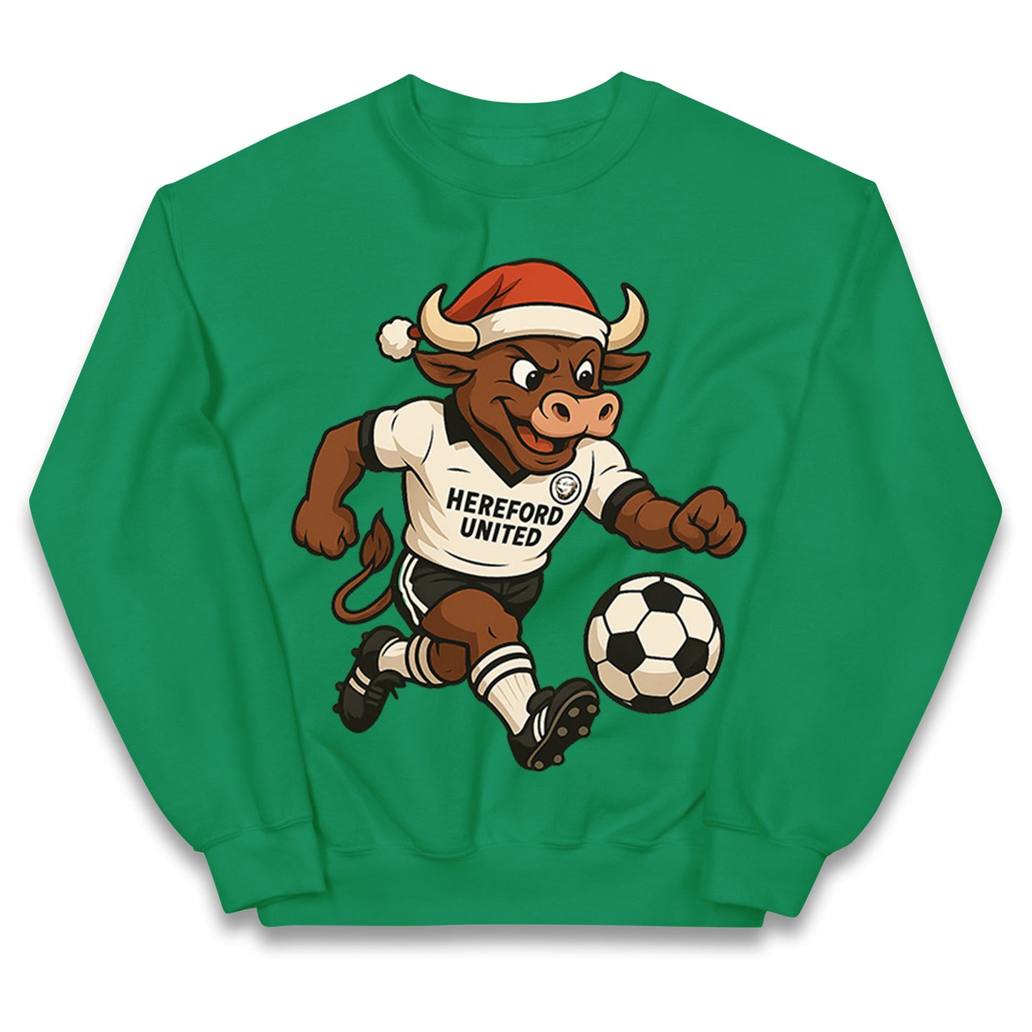 Retro Hereford Christmas Kids Jumper