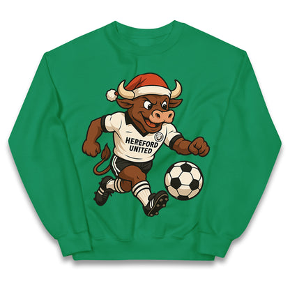 Retro Hereford Christmas Kids Jumper