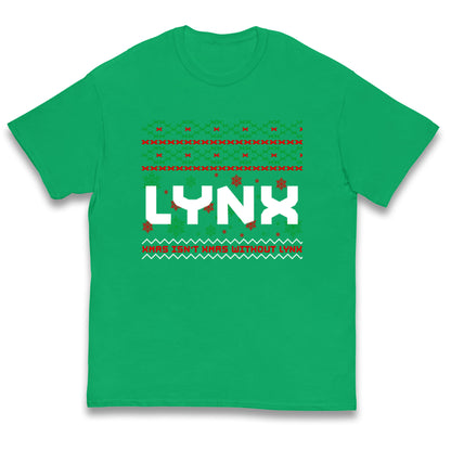 Lynx Christmas Kids T Shirt