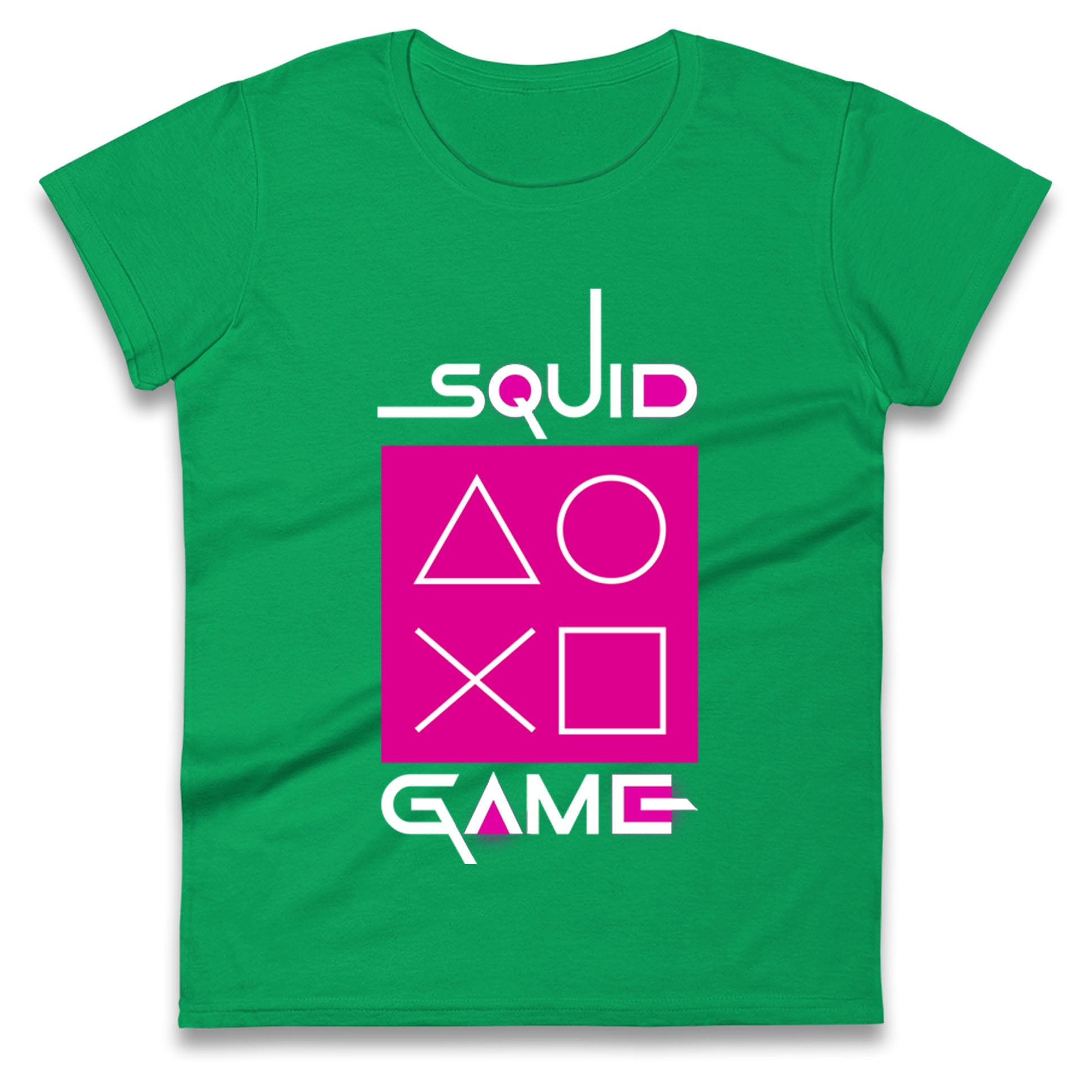 Squid Game Shapes Womens T Shirt