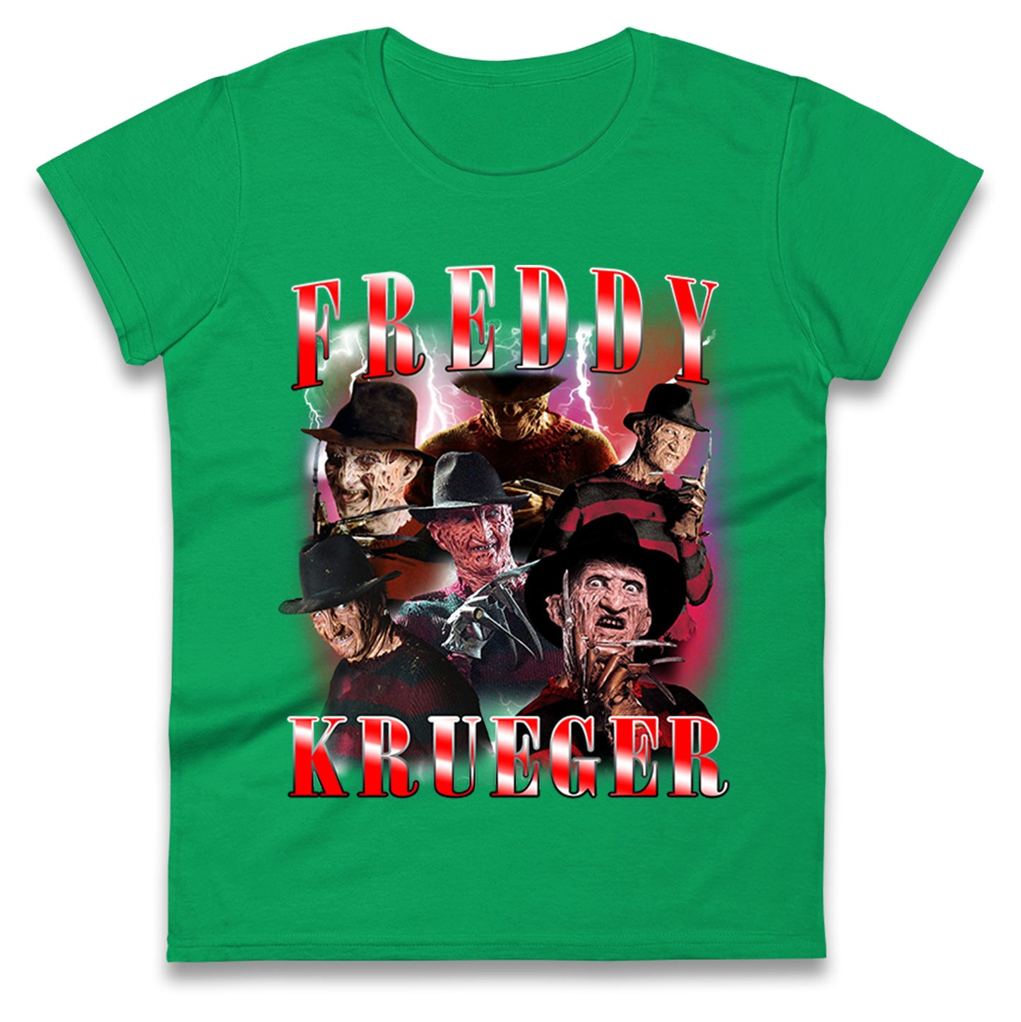 Freddy Krueger Scary Halloween Bootleg Womens t shirt