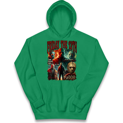 Jason voorhees Friday The 13th Halloween Bootleg Kids Hoodie