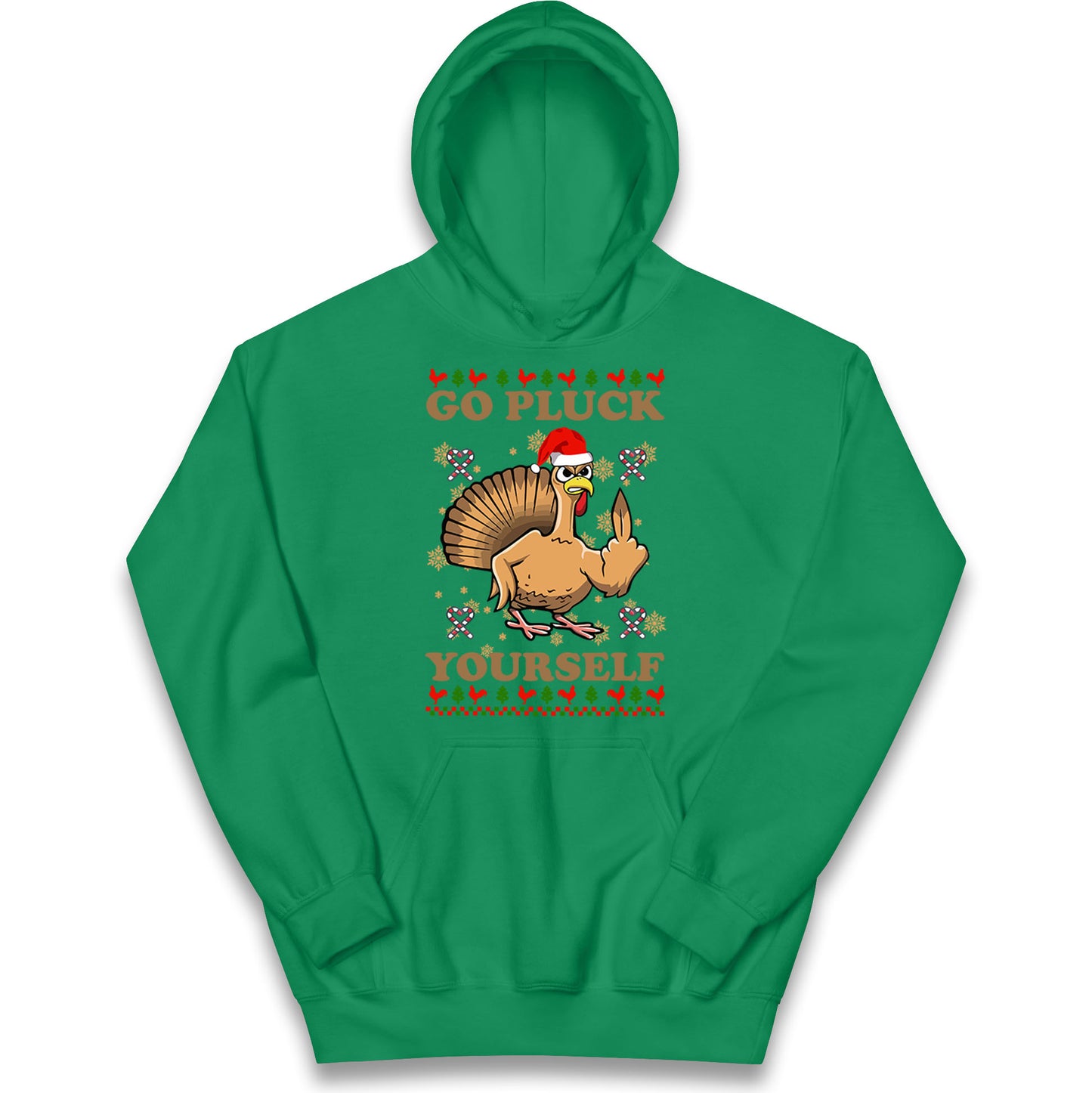 Christmas Go Pluck Yourself Funny Hoodie