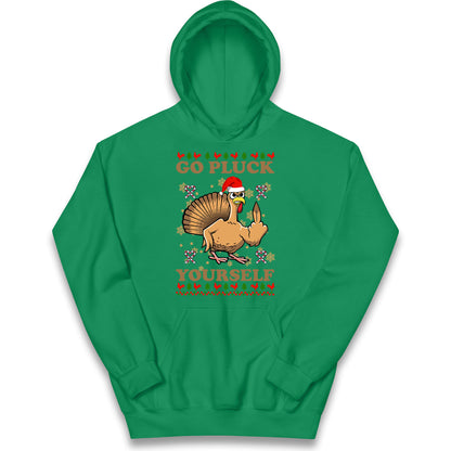 Christmas Go Pluck Yourself Funny Hoodie