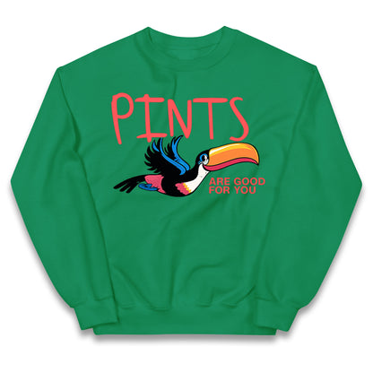 Pints Are Good For You Guinness Kids Jumper
