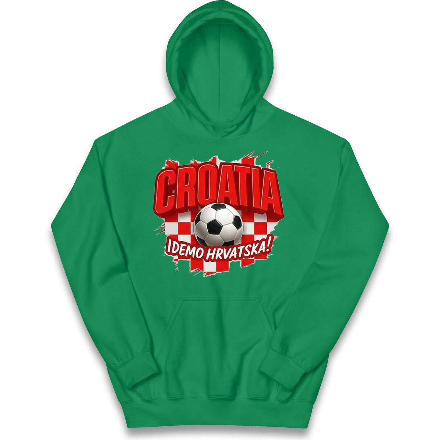 Croatia Retro World Cup Kids Hoodie