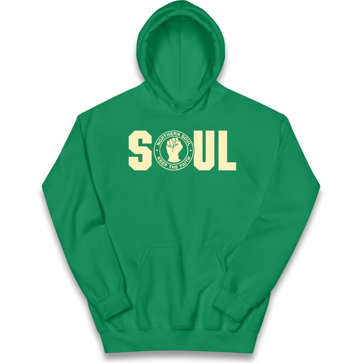 Northern Soul Keep The Faith Logo Kids Hoodie