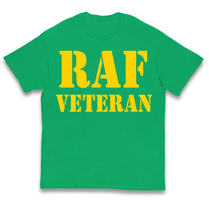 RAF Veteran Kids T Shirt 