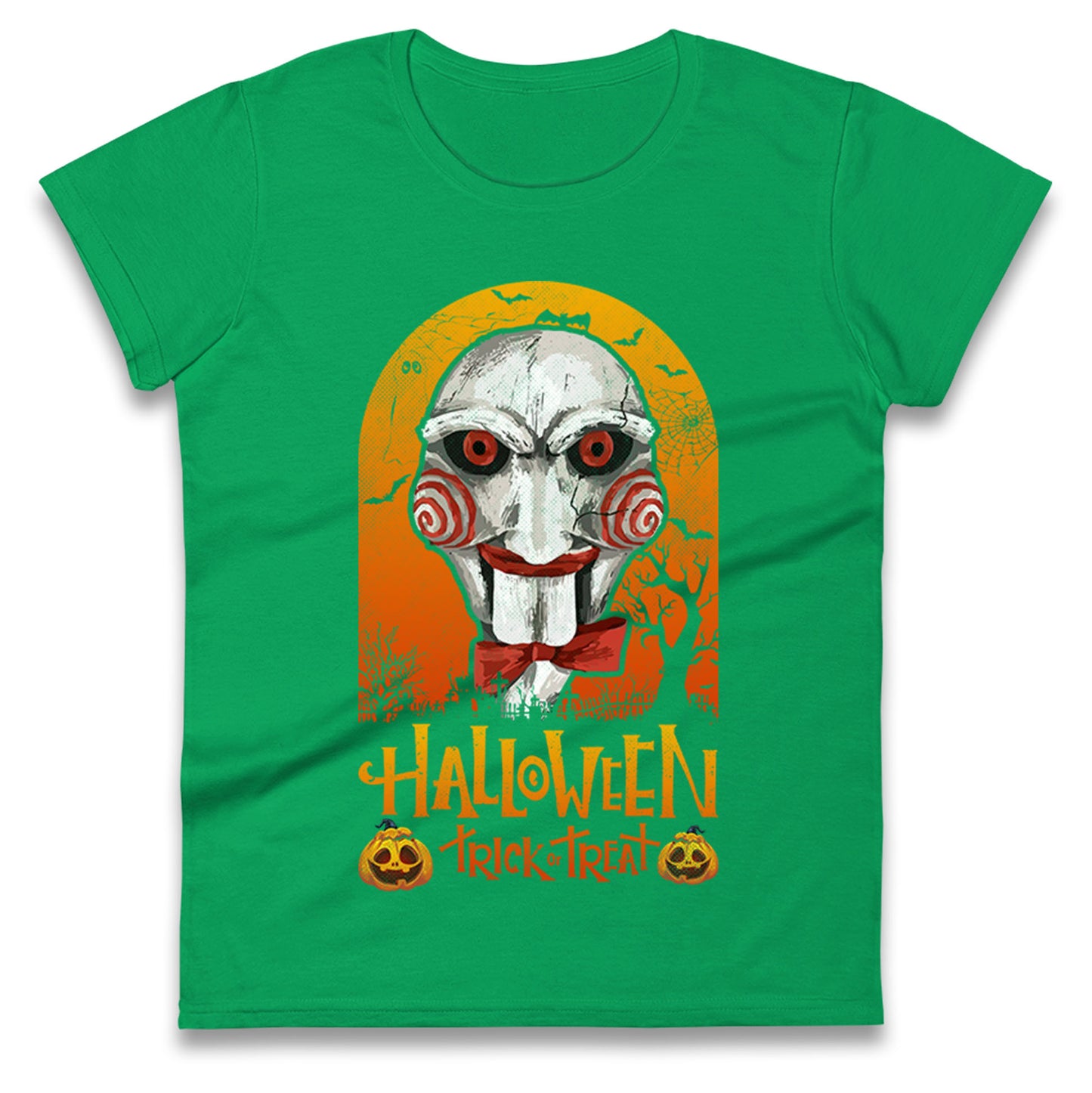 Billy The Puppet Saw Halloween Womens t shirt