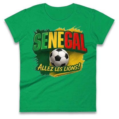 Senegal Retro World Cup Ladies T Shirt