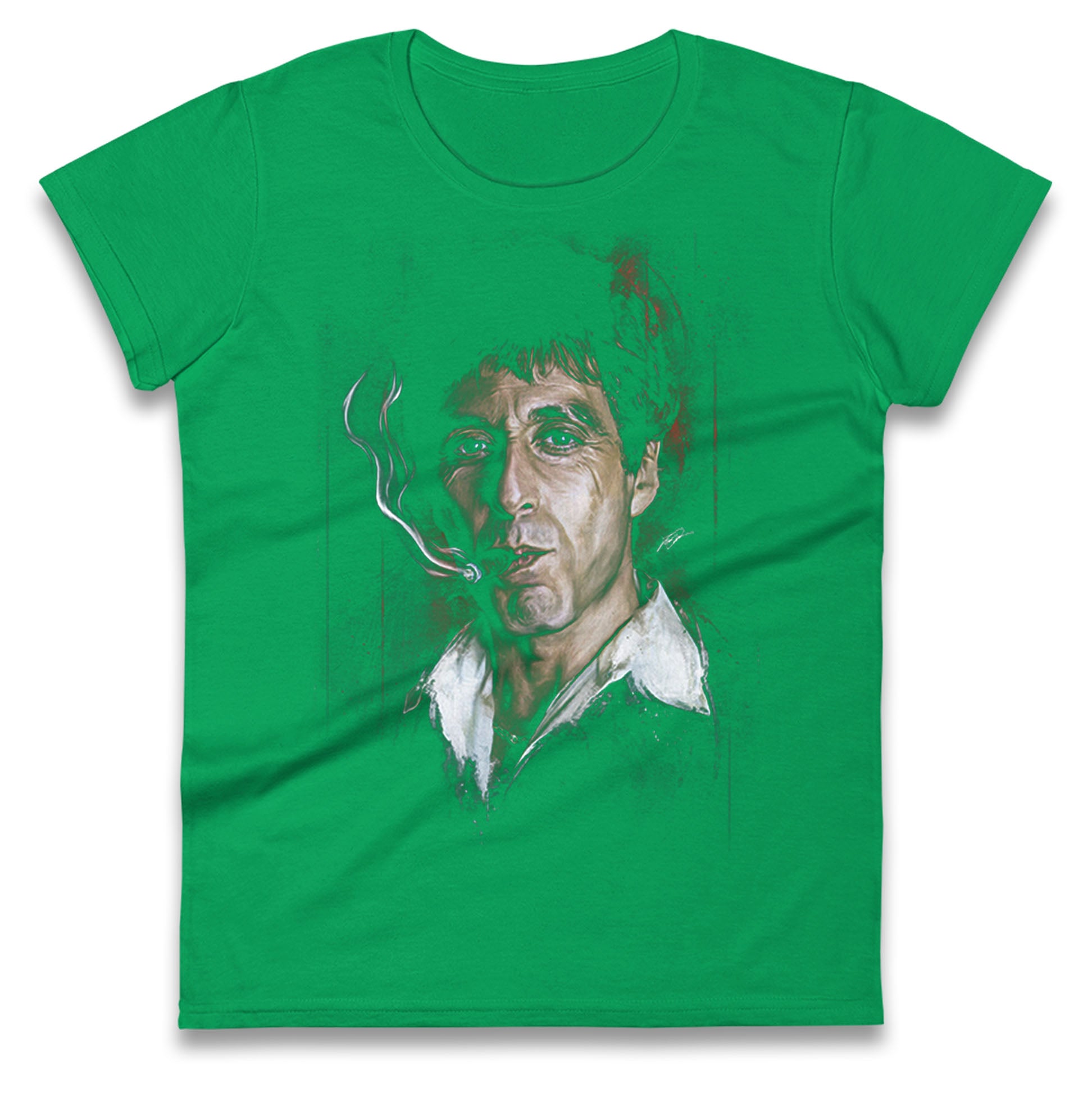 Tony Montana Ladies T Shirt 