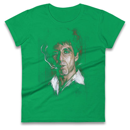 Tony Montana Ladies T Shirt 