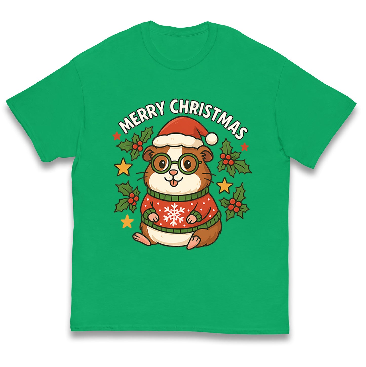 Guinea Pig Christmas Kids T Shirt