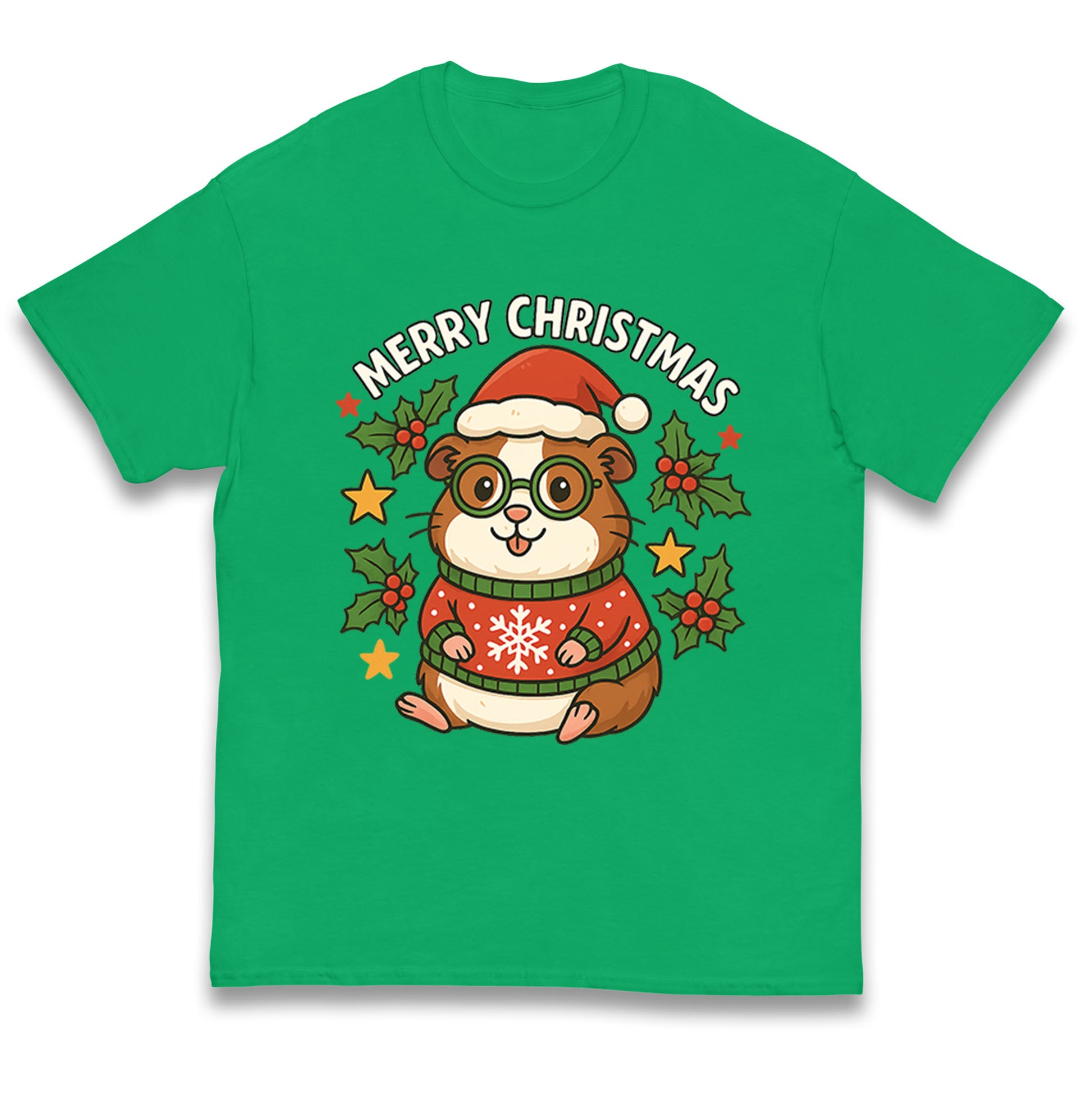 Guinea Pig Christmas Kids T Shirt