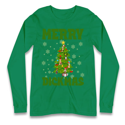 Merry Dickmas Funny Christmas T Shirt