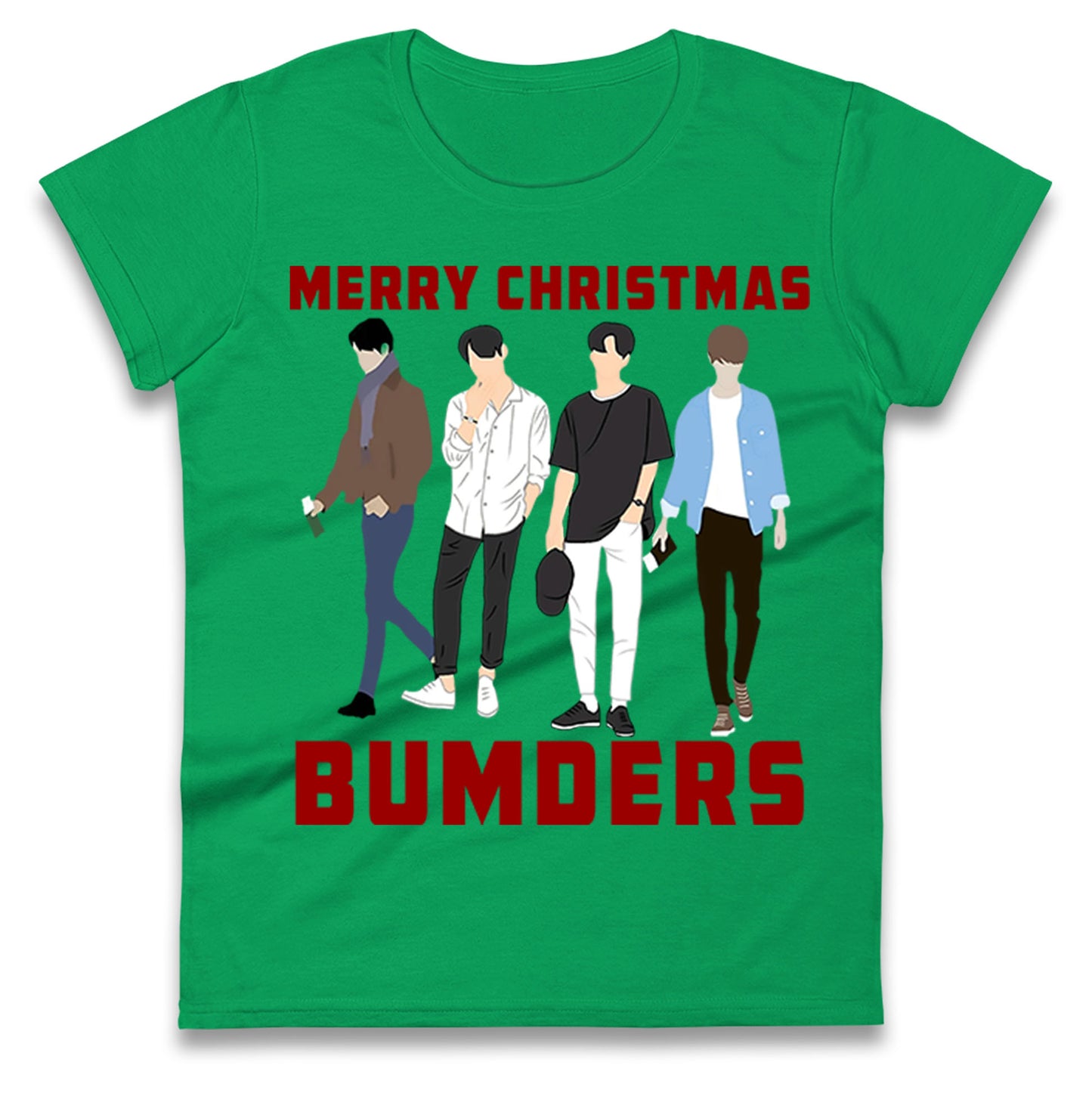 Merry Christmas Bumders The Inbetweeners Womens t shirt