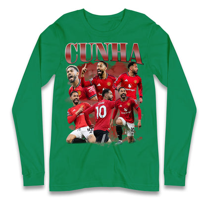 Matheus Cunha Manchester United Longsleeve T Shirt