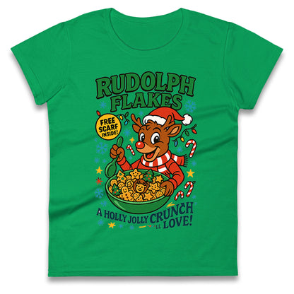 Rudolph The Red Nose Reindeer Ladies T Shirt