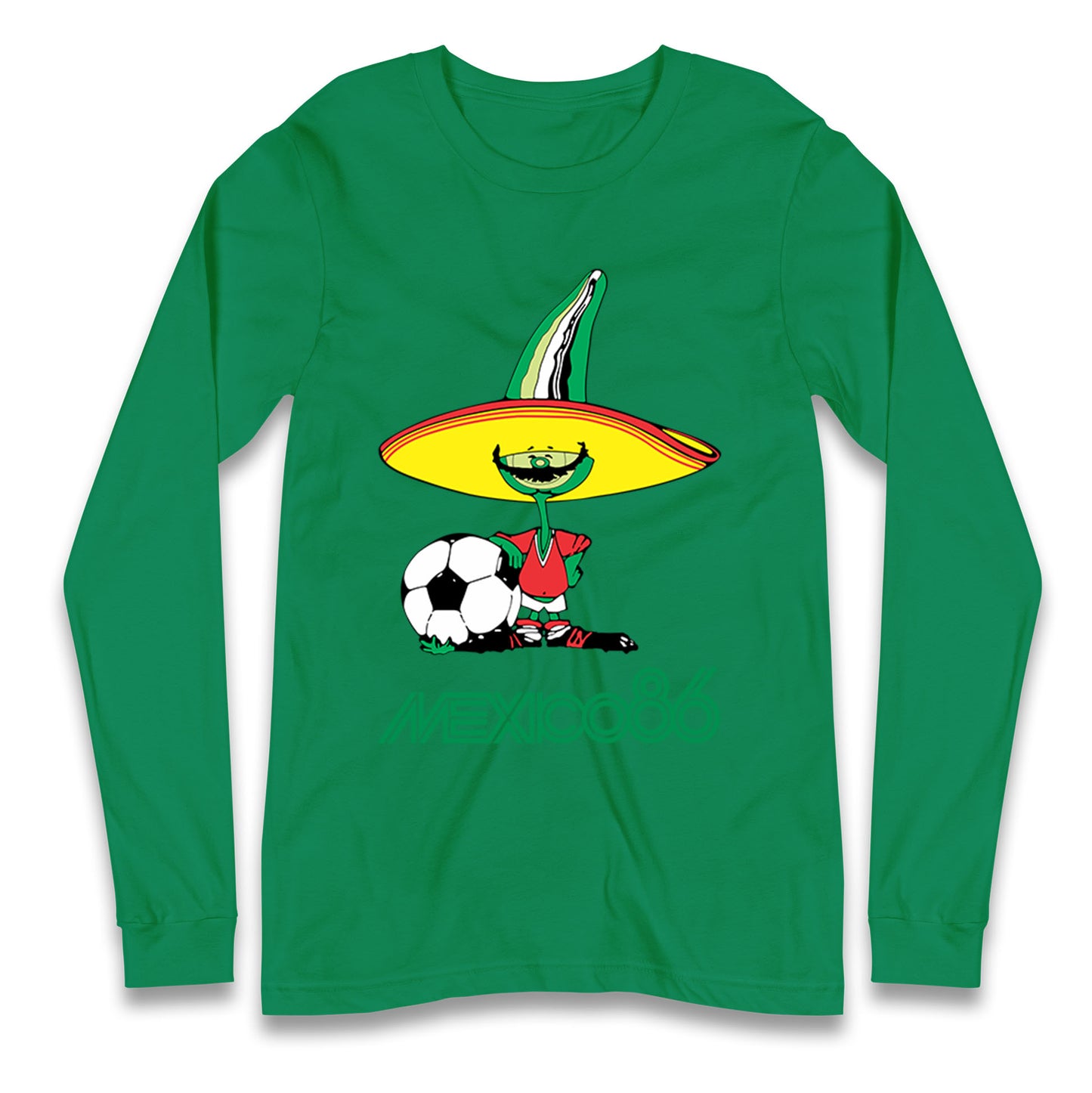 Mexico 86 Mascot Longsleeve T Shirt