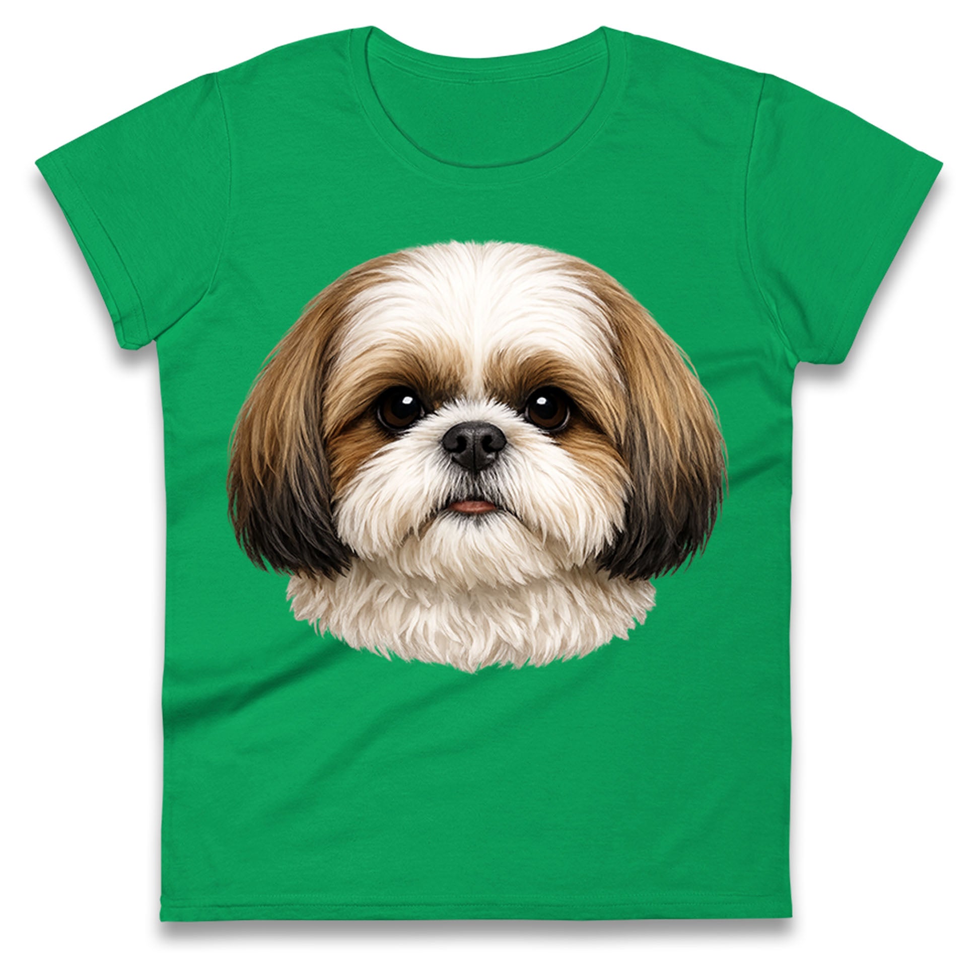 Shih Tzu Face Ladies T Shirt
