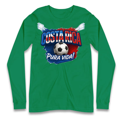 Costa Rica Retro World Cup Longsleeve T Shirt 