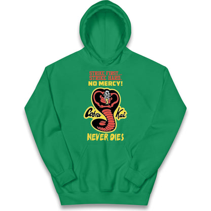 Cobra Kai Never dies Kids Hoodie