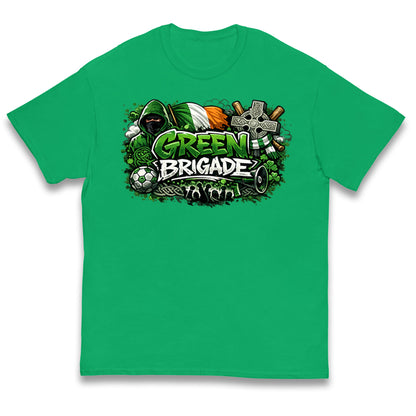 Celtic Green Brigade Football Kids T Shirt