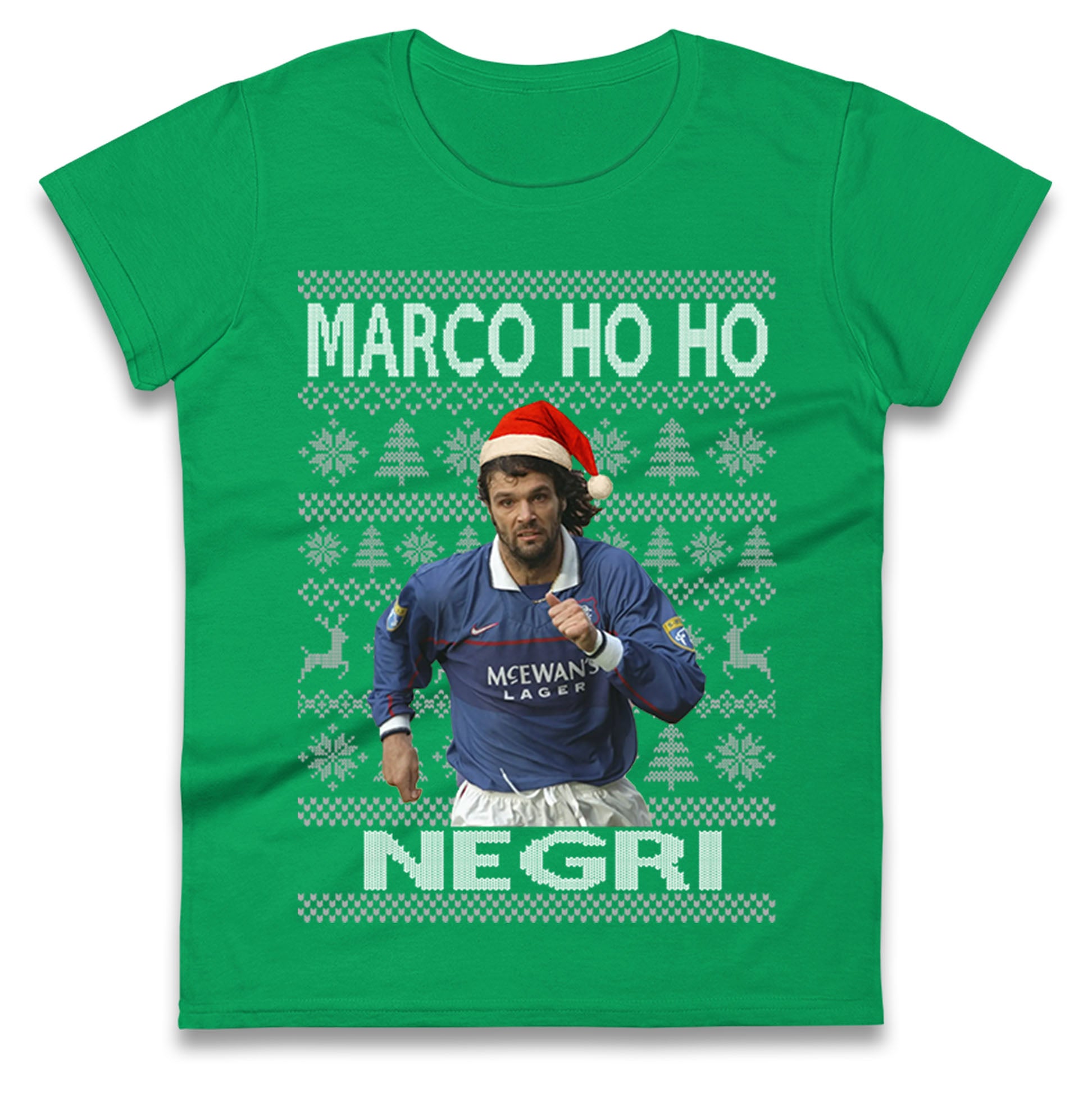 Rangers FC Christmas Ladies T Shirt 