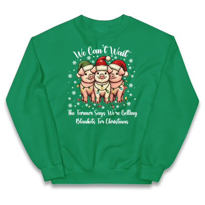 Three Pigs Christmas Kids Jumper
