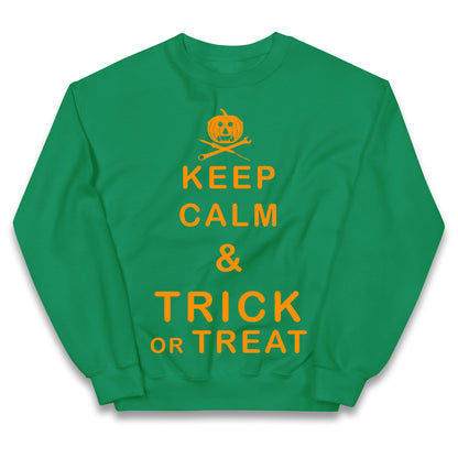Keep Calm And Trick Or Treat Halloween Jumper
