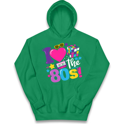 I Love The 80's Kids Hoodie 