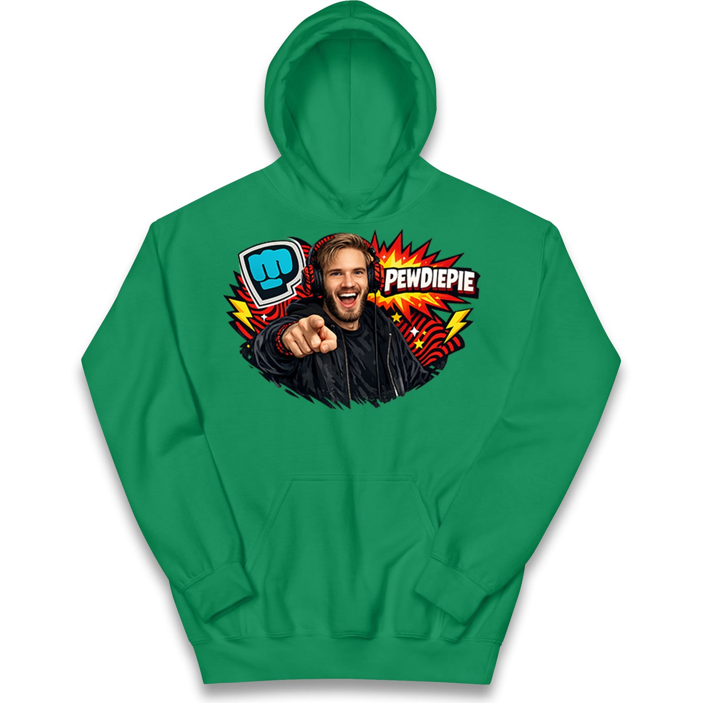 PewDiePie YouTuber Kids Hoodie
