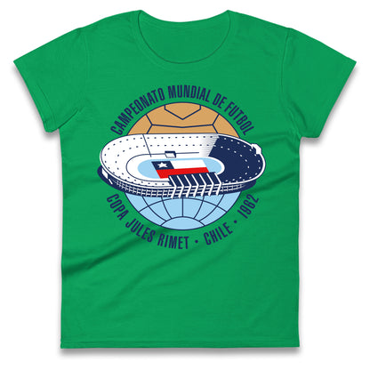 Chile 1962 Retro World Cup Ladies T Shirt 