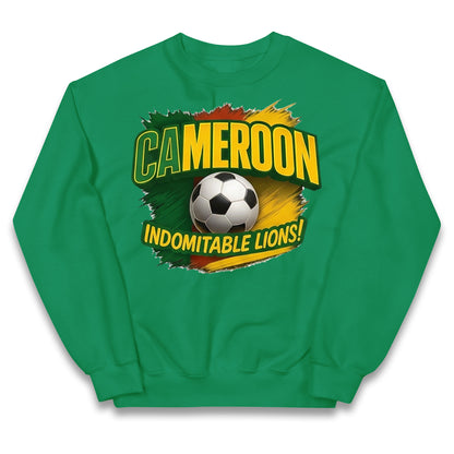 Cameroon Retro World Cup Kids Jumper