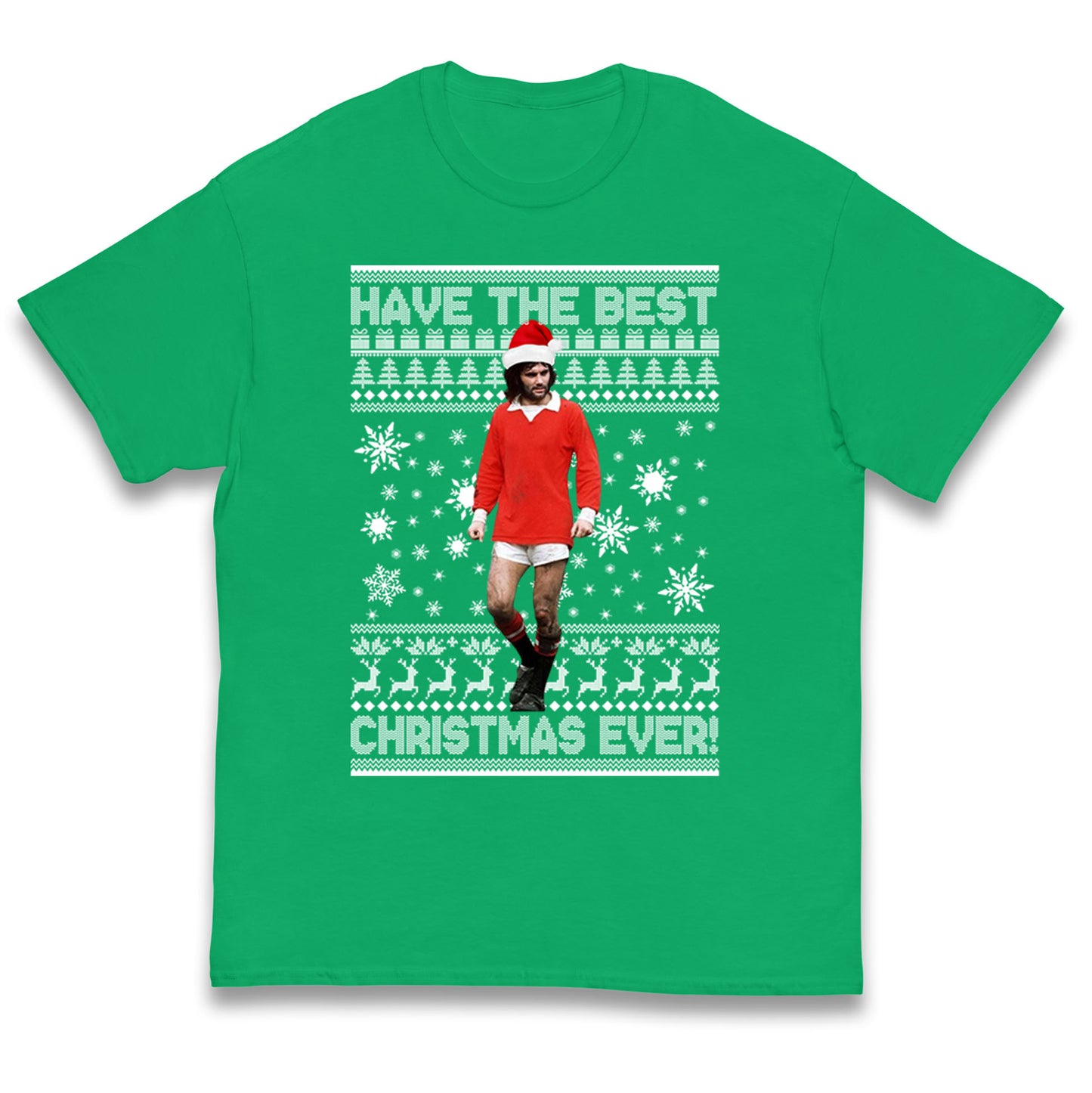 Christmas George Best Kids T Shirt