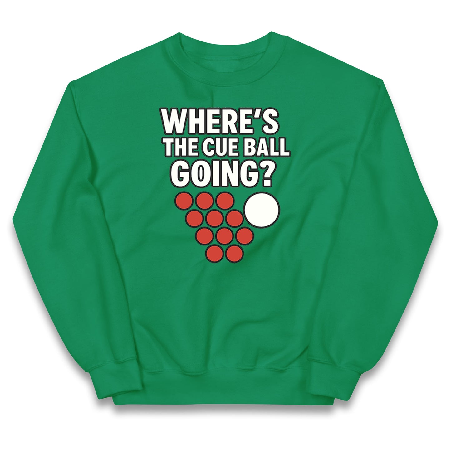 Where’s The Cue Ball Going Kids Jumper