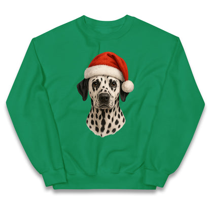 Dalmatian Dog Christmas Kids Jumper