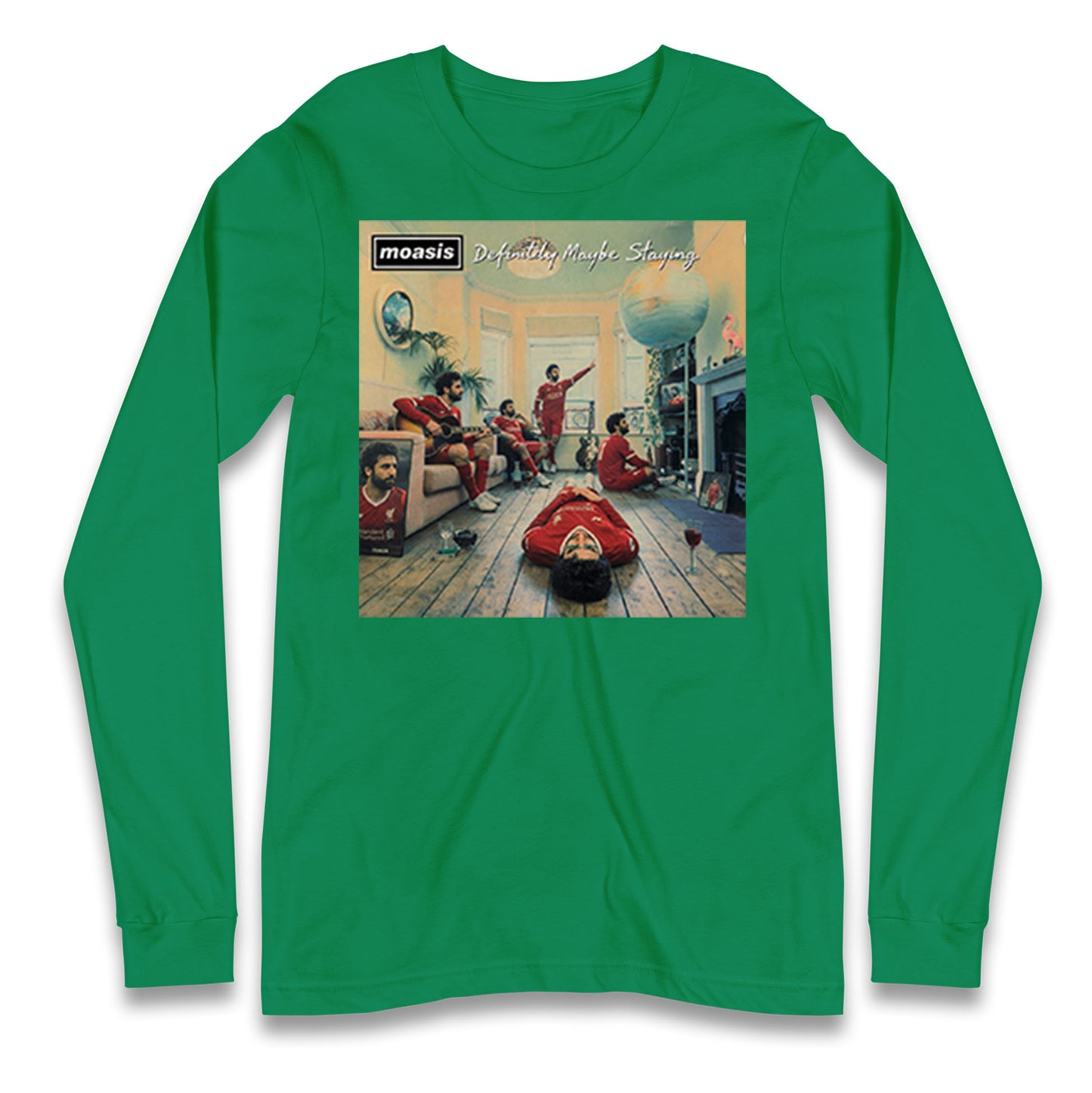 Moasis Definitely Maybe Staying Liverpool Long Sleeve Shirt