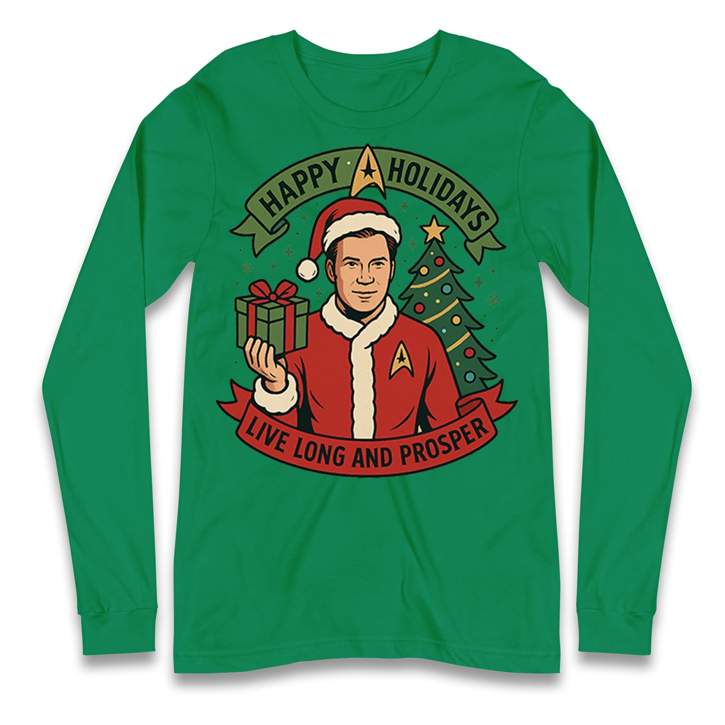 Star Trek Christmas Longsleeve T Shirt