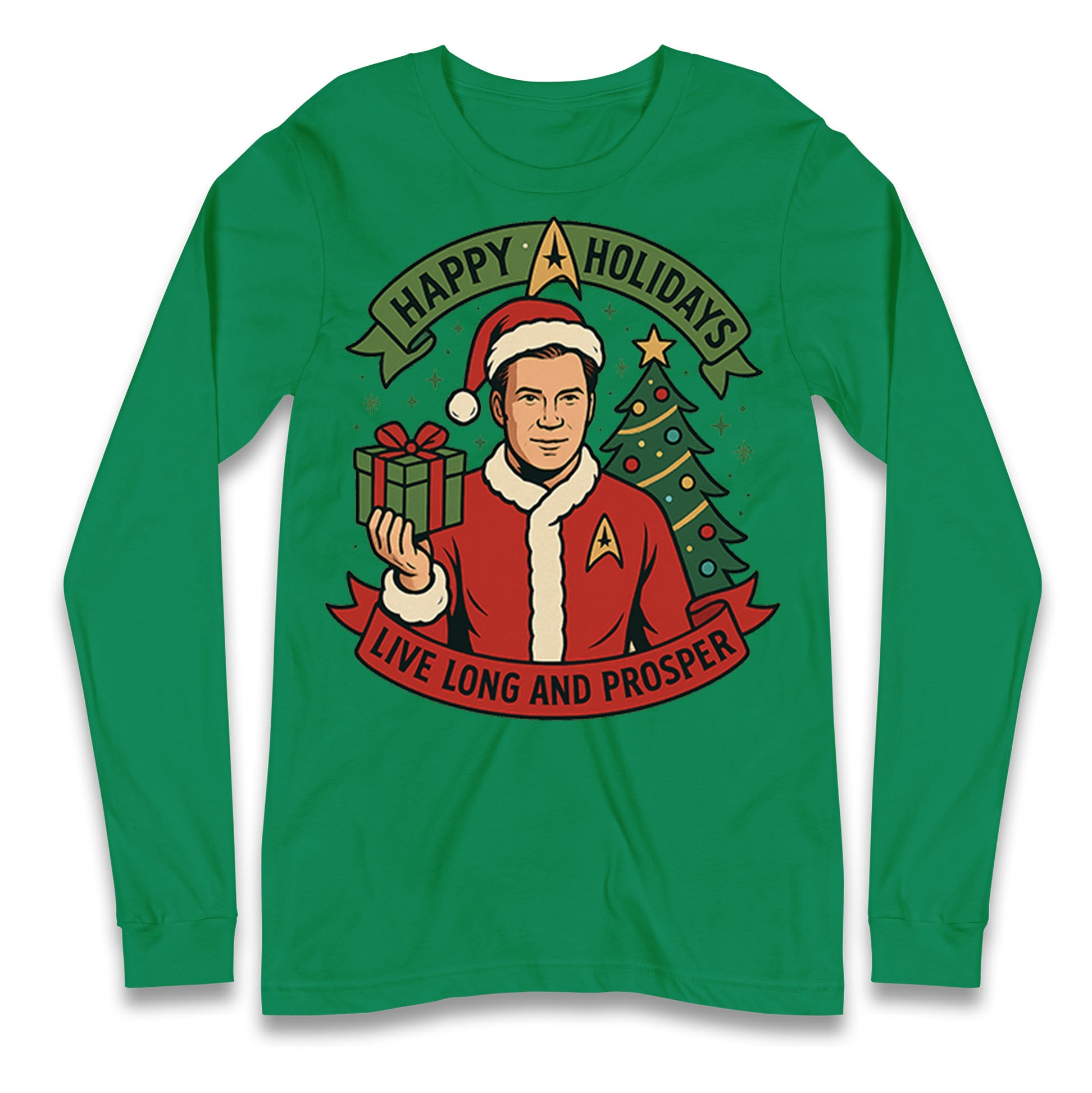 Star Trek Christmas Longsleeve T Shirt