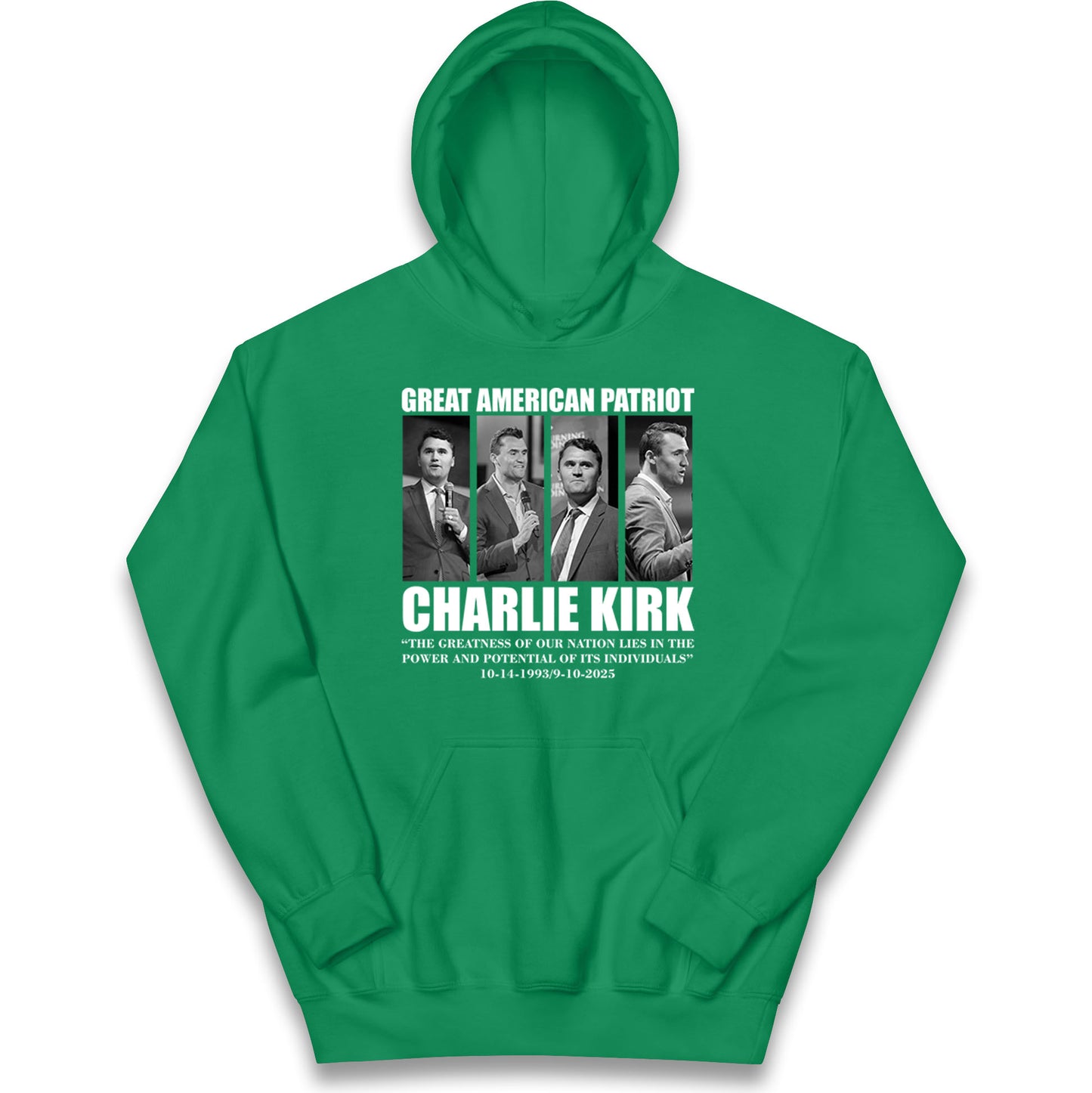 Charlie Kirk Kids Hoodie