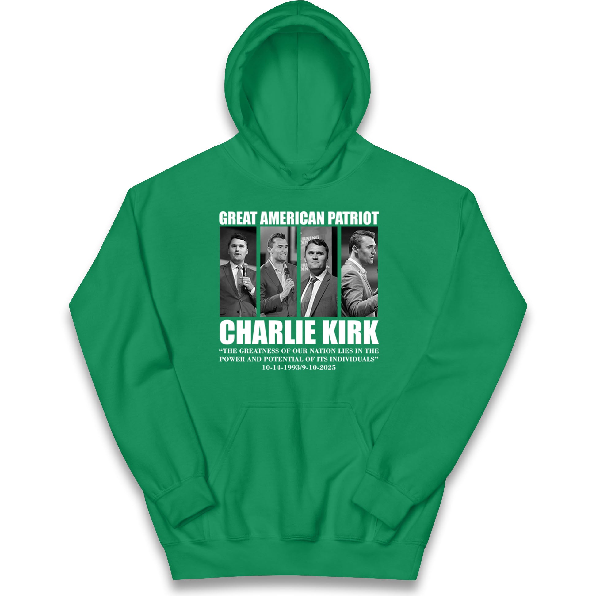 Charlie Kirk Kids Hoodie